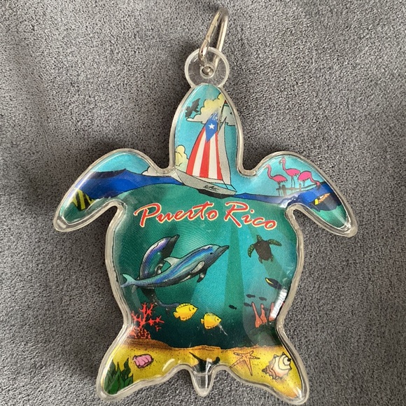 Puerto Rico turtle marine life keychain accessory - Picture 8 of 15
